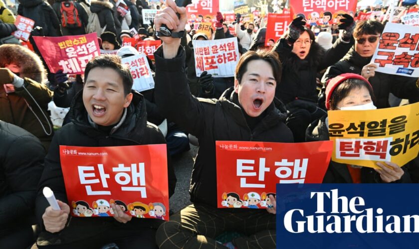 Huge crowds gather for impeachment vote on South Korean president Yoon Suk Yeol