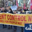 Hundreds gather in London to protest against capital’s ‘soaring’ rents