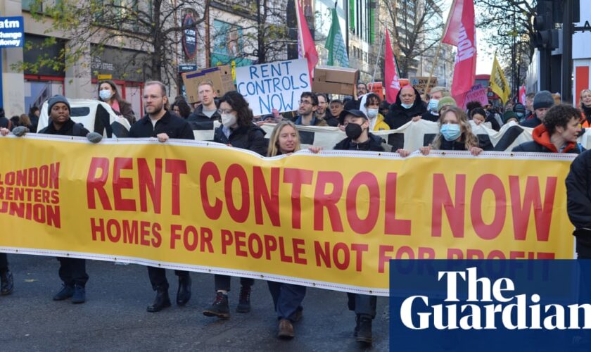 Hundreds gather in London to protest against capital’s ‘soaring’ rents