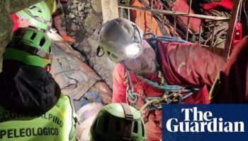 Injured Italian caver lifted to safety after four-day rescue operation