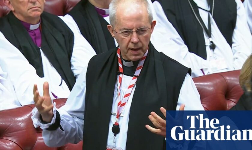 Justin Welby apologises ‘for the hurt’ caused by farewell Lords speech