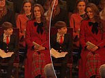 Kate Middleton and Prince Louis, six, share a tender mother-son moment in first glimpse of the royals inside the Princess of Wales's 'Together At Christmas' carol concert