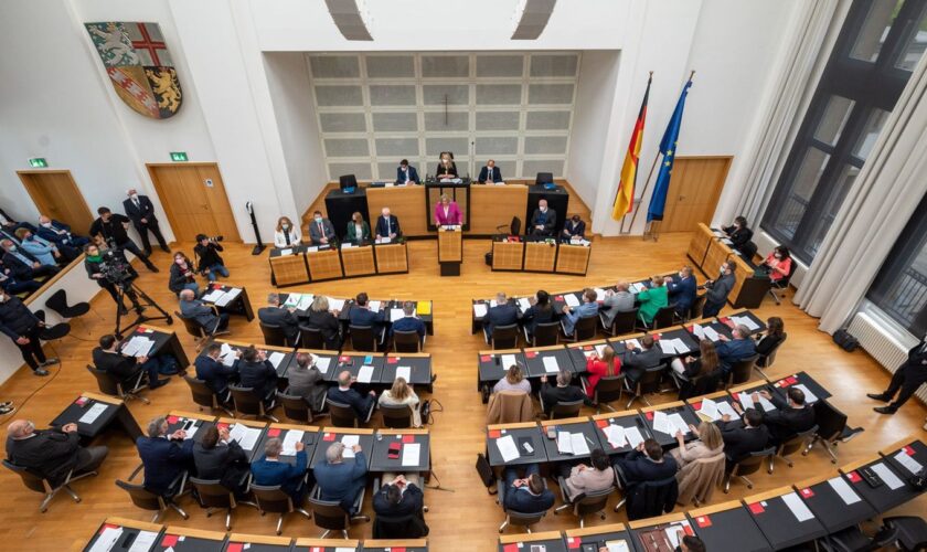 Bei einer Debatte über den Ukraine-Krieg fielen im Landtag an der Saar harte Worte. (Archivfoto) Foto: Harald Tittel/dpa