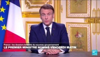 Le nom du nouveau Premier ministre français annoncé vendredi