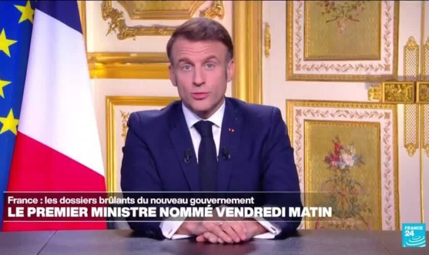 Le nom du nouveau Premier ministre français annoncé vendredi