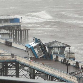 Llandudno Pier boss says 'miracle' if it survives next few hours of Storm Darragh