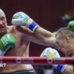 Oleksandr Usyk throws a jab at Tyson Fury