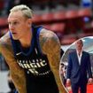 NBA star Janis Timma is found dead at bottom of Moscow apartment building on his ex-wife's birthday - after facing backlash for playing in Putin's Russia