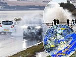 New Year celebrations are thrown into chaos as Britain is battered by 75mph winds: Maps show areas set to be worst hit with fireworks and events axed as forecasters warn of travel disruption after gales, heavy snow and four inches of rain