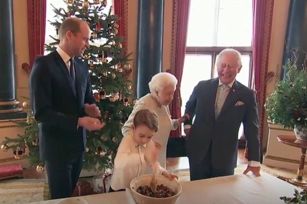 Prince George's approach to making Christmas pudding scared Queen