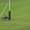 Rugby à 7 : un joueur mexicain percuté par la barre transversale après avoir inscrit un essai