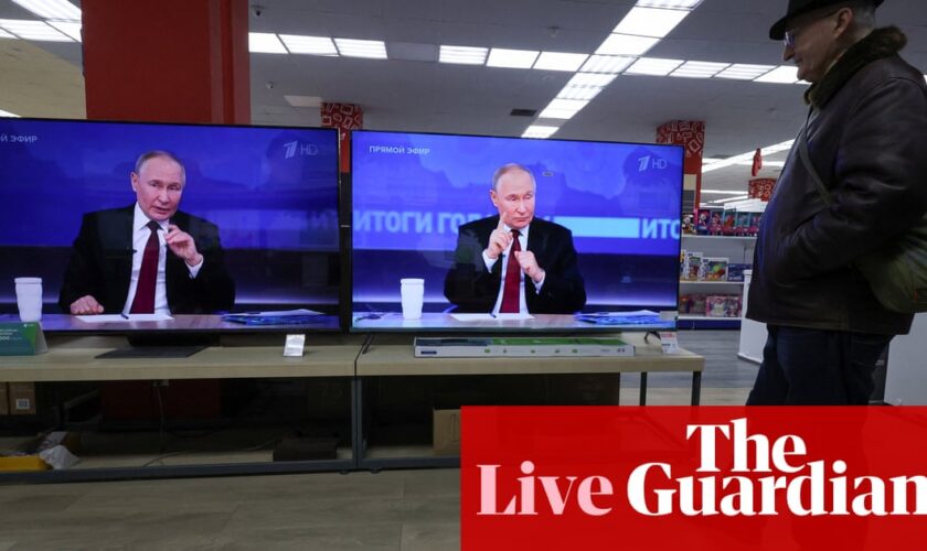 Russia-Ukraine war live: Putin says Russia ready for missile ‘duel’ with US