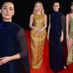 Saoirse Ronan, Alicia Vikander and Ellie Bamber are screen sirens in shimmering gowns as they lead the glittering red carpet at 27th British Independent Film Awards