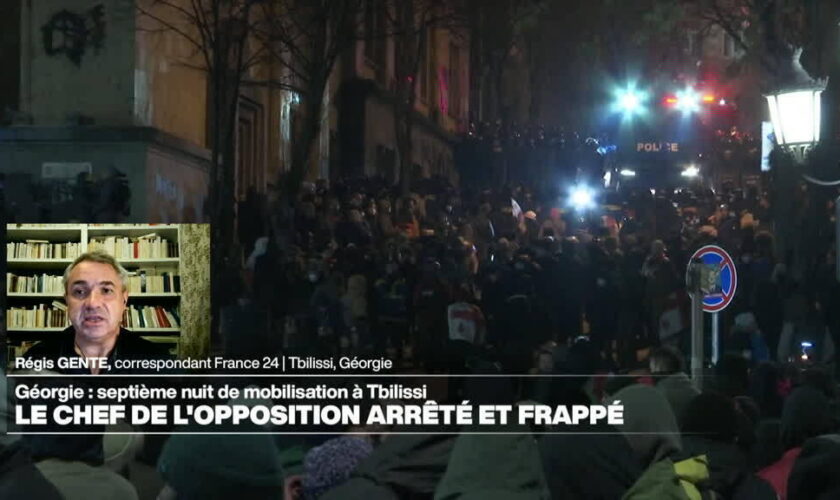 Septième nuit de mobilisation en Géorgie, des opposants arrêtés