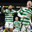 Celtic players celebrate