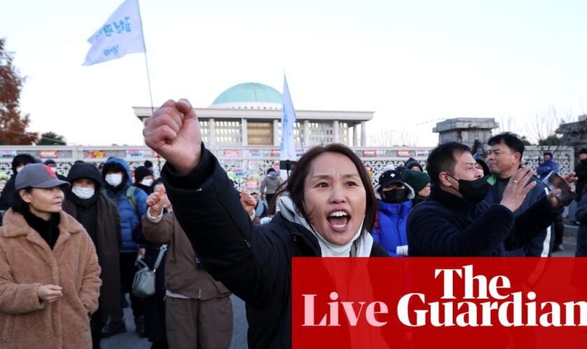 South Korea crisis live: President Yoon faces impeachment calls amid martial law outcry