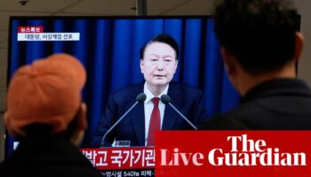 South Korea declares emergency martial law – live