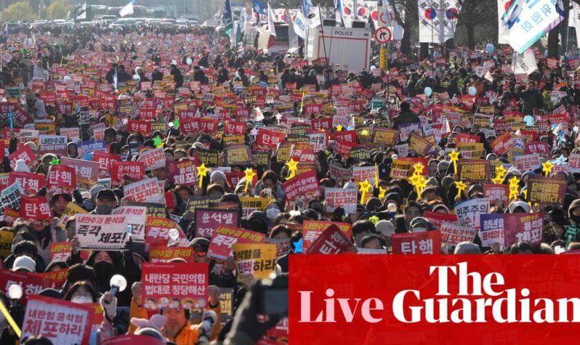 South Korea impeachment live: Thousands take to streets as second vote to impeach Yoon Suk Yeol begins