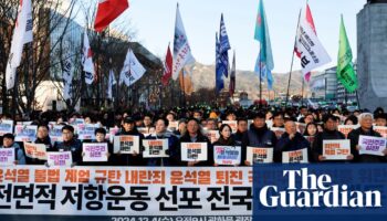 South Korea’s president Yoon Suk Yeol faces calls to resign after martial law shock