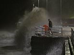 Storm Darragh is here! Brutal 90mph winds and rain make landfall as Britain faces overnight battering and millions are sent 'stay indoors' red alert