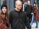 Taron Egerton and new Marvel star girlfriend Chloe Bennett wrap up warm as they enjoy romantic stroll in NYC - just days after confirming romance