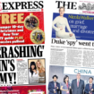 The Papers: 'Economic blow for Reeves' and prince 'invited spy to palace'