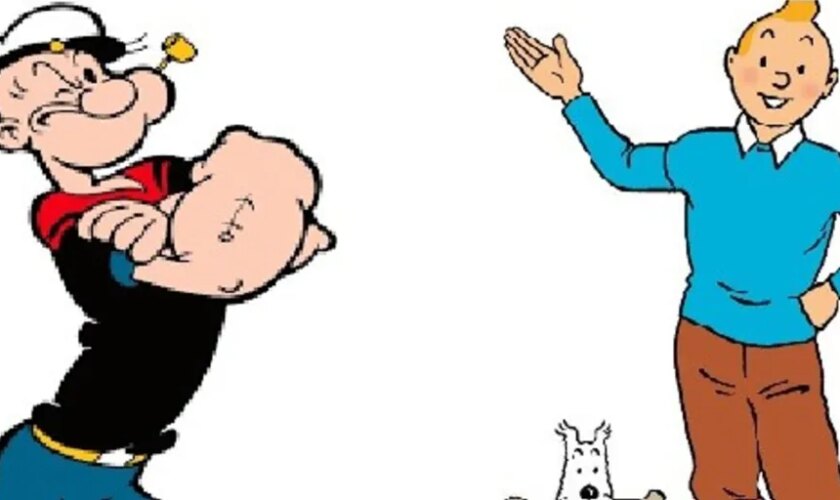 Tintín y Popeye pasarán a ser de dominio público en Estados Unidos en 2025