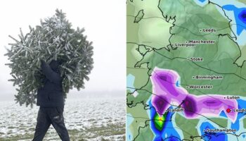 UK Christmas snow maps turn purple as odds slashed on Brits getting a White Christmas