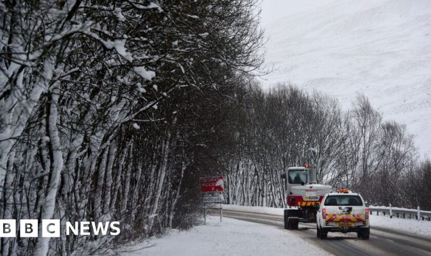 Warnings of snow, wind and rain across the UK for New Year