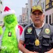 Watch: Police officer dressed as the Grinch leads drug raid