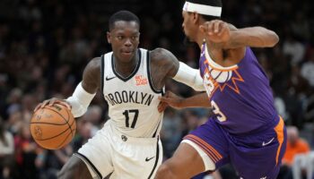 Dennis Schröder spielt zukünftig für die Golden State Warriors - sein achtes Team im zwölften NBA-Jahr. Foto: Rick Scuteri/AP/dp