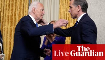 White House defends Biden’s pardon as Trump hints at potential clemency for January 6 rioters – US politics live