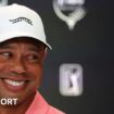 Tiger Woods smiles