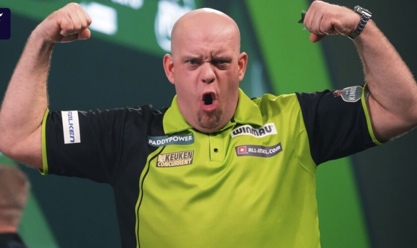 Darts-WM: Van Gerwen im Finale