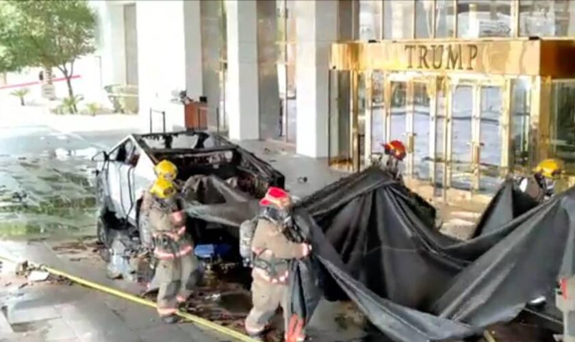 Explosion d’une Tesla devant l’hôtel Trump de Las Vegas : le suspect est un militaire aux motivations « inconnues »