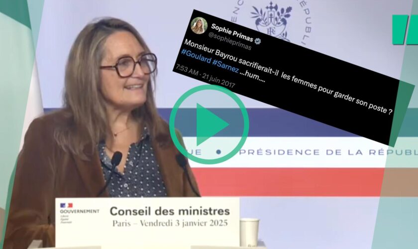 Sophie Primas, porte-parole du gouvernement Bayrou, assume ses tweets moqueurs sur le nouveau Premier ministre