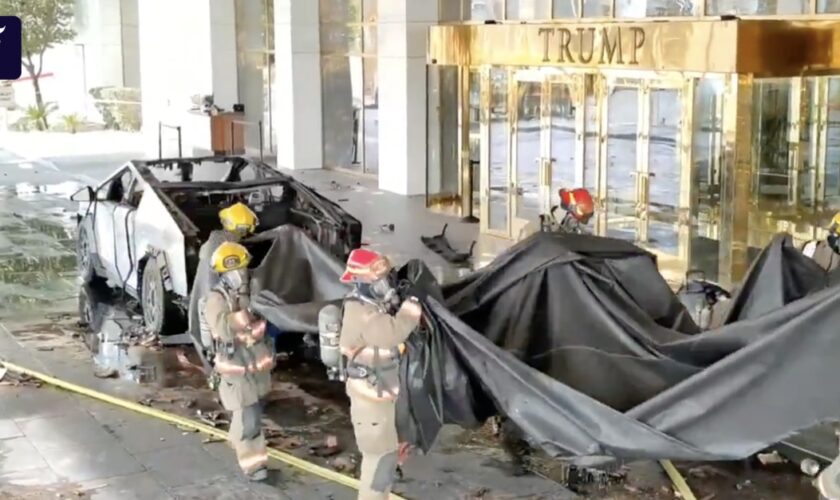 Cybertruck explodiert vor Trump-Hotel: Ermittler sehen kein Terror-Motiv