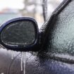 Freezing rain settled on a car. Pic: iStock