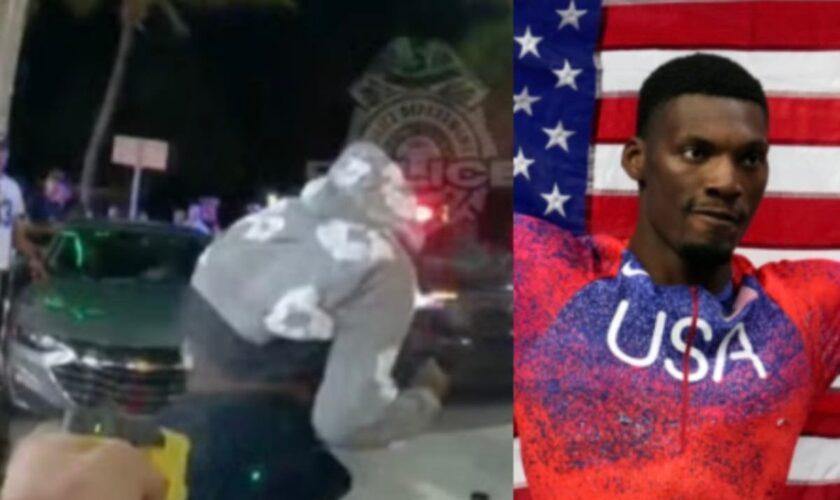 US Olympic track star is tased and arrested after confrontation with police: Lawyer says cops ‘overreacted’