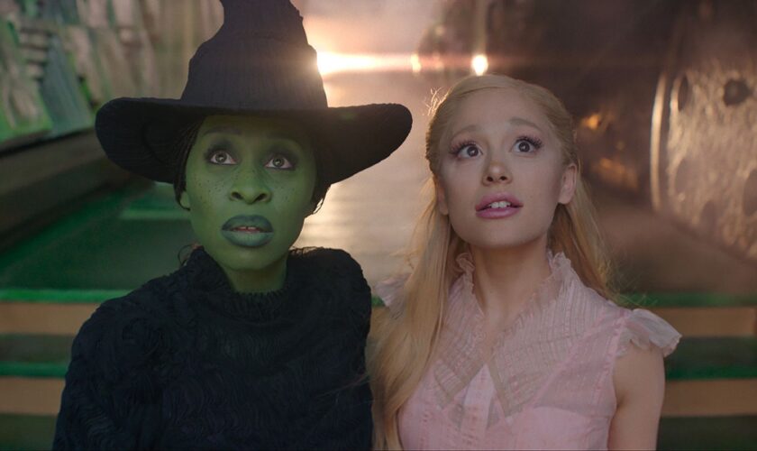 Cynthia Erivo and Ariana Grande in Wicked. Pic: Universal Pictures