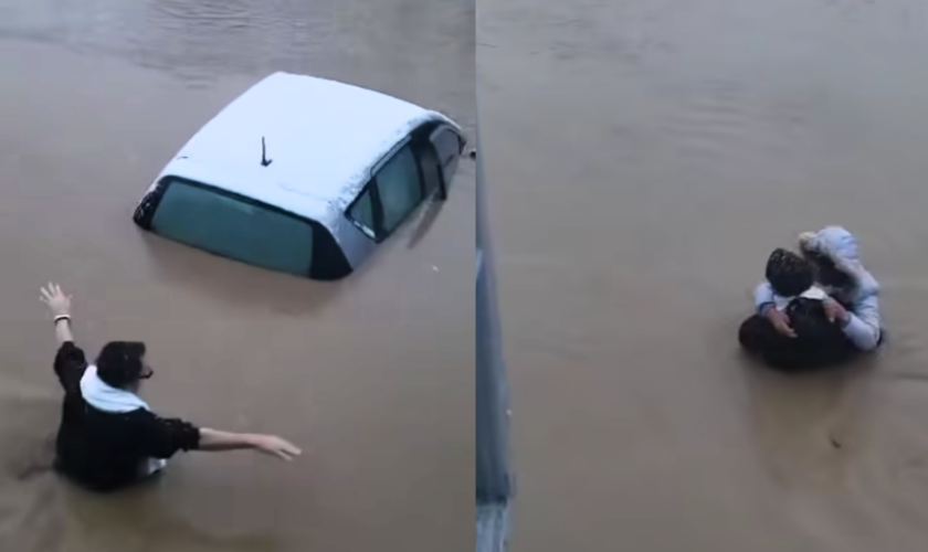 Météo au Royaume-Uni : une femme coincée dans sa voiture à cause des inondations sauvée in extremis