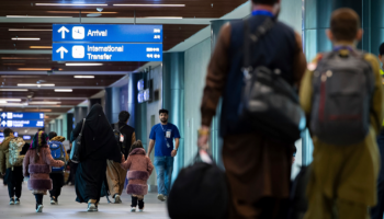 Afghans land in the Philippines for visa processing ahead of resettlement in US