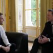 Le président français Emmanuel Macron s'entretient au palais de l'Elysée à Paris avec le patron américain de SpaceX, Twitter et Tesla Elon Musk, le 15 mai 2023