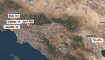 LA wildfires mapped: Palisades and Eaton blazes now cover more than 5,000 acres