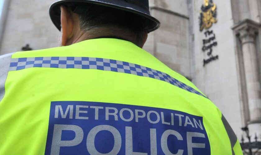 EMBARGOED TO 0001 THURSDAY FEBRUARY 15 File photo dated 02/03/17 of a Metropolitan Police Service (MPS) officer outside the Royal Courts of Justice in central London. Victims are being failed by the criminal justice system because of widespread problems with hiring and keeping experienced staff and officers, a group of watchdogs has warned. Inspectors who scrutinise the work of prosecutors, police forces, prisons and probation services have called for answers on why people are leaving their rol