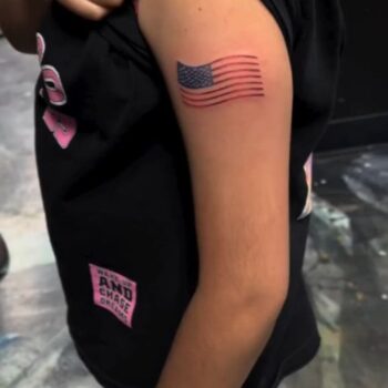 A 9-year-old girl who wanted a Trump tattoo was talked into a flag instead. Now, the artist is defending his work