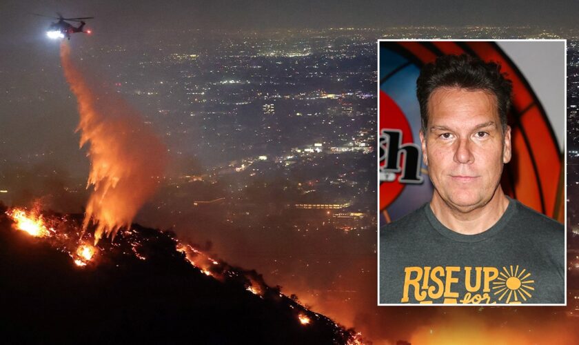 Sunset Fire: Dane Cook documents 'really scary' exit from home as flames erupt in the Hollywood Hills