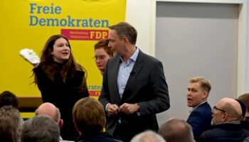 Video zeigt, wie Lindner mit Seifentorte beworfen wird