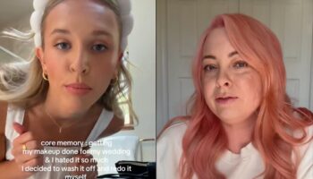 Makeup artist reacts to viral TikTok of bride removing her glam 20 minutes before wedding