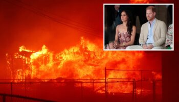 Harry and Meghan share heartfelt message to Californians as wildfires rage miles from their home